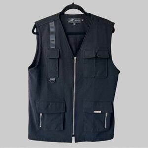 Mauvais Utility Cargo Vest In Black